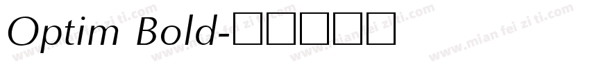 Optim Bold字体转换